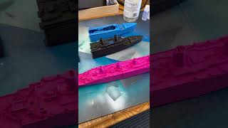 HOT PINK Sinking Titanic Toy 1600 barbie 3dprinting pink howto [upl. by Greysun]