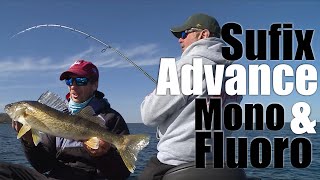 Snap Jigging Walleye Sufix Advance Mono amp Fluoro [upl. by Belda]