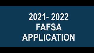 FAFSA 20212022 Student Tax Information [upl. by Ahsiuqet]