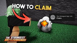 UPDATE HOW TO CLAIM The Strongest Egg Yolk  The Strongest Battlegrounds [upl. by Ambrosi453]