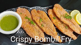 Restaurant Style Bombil Fry  FULL RECIPE  Crispy Starter  Koli Style  Bombil Fry  Tawa Fry [upl. by Hannavas271]