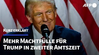 Kurz erklärt Mehr Machtfülle für Trump in seiner zweiten Amtszeit  AFP [upl. by Babb270]