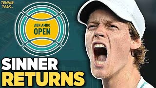 Sinner Returns to Rotterdam after Australian Open 2024  Tennis News [upl. by Nagaem]