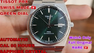 SOLD TISSOT PRX POWERMATIC 80 GREEN DIAL 40MM WATCH ONLY FULL ORIGINAL SWISS FOLLOW IG LakoneWatch [upl. by Blanch184]