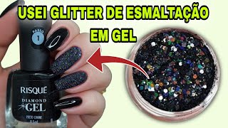 APLICAÇÃO DE GLITTER MUITO FÁCIL [upl. by Euqirat]