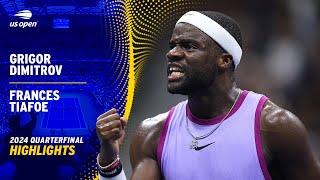 Grigor Dimitrov vs Frances Tiafoe Highlights  2024 US Open Quarterfinal [upl. by Weldon655]