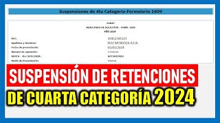 Suspensión de Cuarta Categoría 2022 Videotutorial [upl. by Aisirtap69]