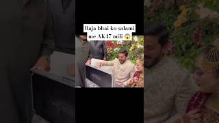 Rajab bhai ko  AK47 Salami  me mili 😱🙉 rajabfamliy Ak47Gun shortviral [upl. by Seda]