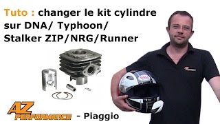 Tuto Changer le cylindre  piston  culasse de son Typhoon  Stalker  Zip [upl. by Asiilanna]