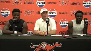 Campbell Football  Delaware State PostGame Press Conference [upl. by Pachston]