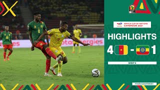 Cameroon 🆚 Ethiopia Highlights  TotalEnergiesAFCON2021  Group A [upl. by Claudius]