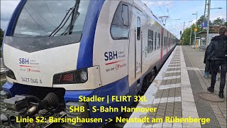 Sound  Stadler  FLIRT 3XL  SHB  SBahn Hannover  3427 046 [upl. by Ettevy]