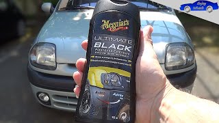 La RÉNOVATION des PLASTIQUES PARE CHOC avec Meguiars Ultimate Black Est ce que ça tient LONGTEMPS [upl. by Ursas41]