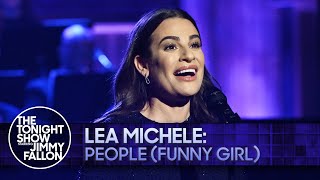 Lea Michele People Funny Girl  The Tonight Show Starring Jimmy Fallon [upl. by Zephaniah]