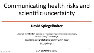 Communicating Risk and Uncertainty  Sir David Spiegelhalter [upl. by Hildick]