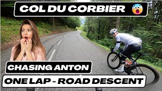 Chasing Anton Cooper down Col du Corbier [upl. by Nohtanhoj]