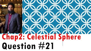 Question 21 Celestial Sphere [upl. by Vachell]