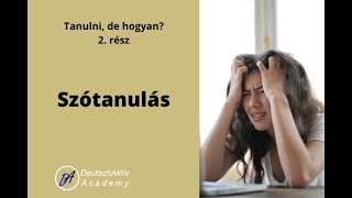 Német szótanulás fontos hasznos tanácsok [upl. by Tor]