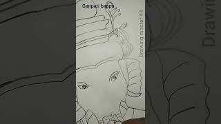 Ganpati bappa drawing drawing ganesh gnesh ganpati [upl. by Tatiania]