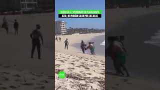 Rescata a 2 personas en playa Costa Azul de LosCabos no podían salir por las olas [upl. by Trisha]