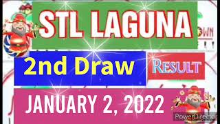 STL LAGUNA 2nd DRAW RESULT JANUARY 2 2022 [upl. by Schnell265]