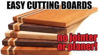 How to Make Cutting Boards with Minimal Tools [upl. by Amy]