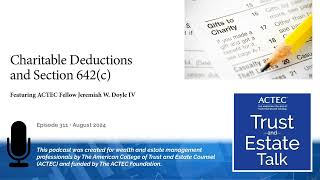 Charitable Deductions and Section 642c [upl. by Greggs786]