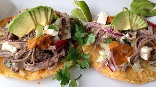 Tostadas De Salpicon De Res Deliciosa Receta [upl. by Angeli]