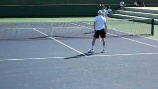 Davydenko and Simon practicing Indian Wells [upl. by Bean]