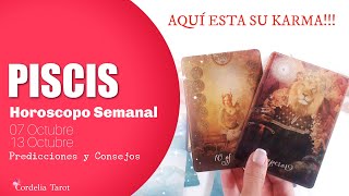 ⭐️PISCIS QUIEN RIENDO LA HACE LLORANDO LA PAGA ⚔️💔‼️ Horóscopo  Tarot Semanal Cordelia [upl. by Gotthelf973]