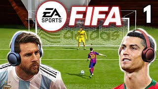 Messi amp Ronaldo play FIFA [upl. by Anale]