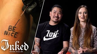 Tattoo Artists Discuss Hand Poked Tattoos  Tattoo Artists React [upl. by Kamerman]