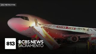 UPS plane makes emergency landing at Sacramento Mather Airport [upl. by Darcia596]