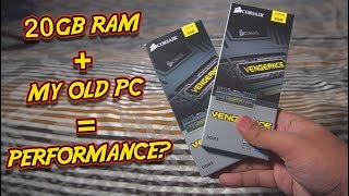 INSTALLING 20GB RAM IN MY OLD COMPUTER MIND BLOWING PERFORMANCE [upl. by Alviani989]