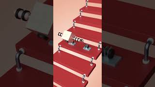 Silly robots  Stairs climber  Motion graphics in Blender4 Just for fun [upl. by Htezzil633]