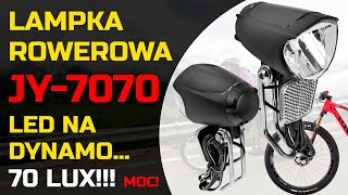 Mocna lampka rowerowa na dynamo 2K JY7070  Opinia [upl. by Shuping]