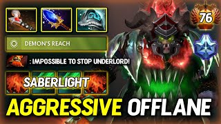 ULTRA AGGRESSIVE OFFLANE By SaberLight Underlord Aghs Scepter  Shiva Guard Build 100 Cant Escape [upl. by Einohtna994]