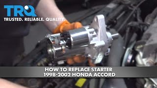 How To Replace Starter 19982002 Honda Accord [upl. by Esej]