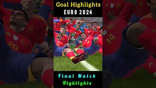 Spain vs England  21  Goal Highlights  EURO 2024  Recreate [upl. by Barton]