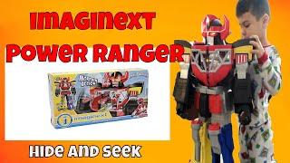 Imaginext Power Rangers Morphin Megazord Hide and Seek With Power Rangers [upl. by Nylarahs]