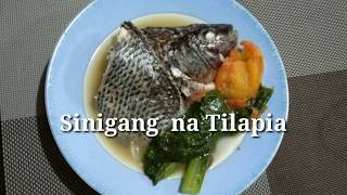 SINIGANG NA TILAPIA WITH MUSTASA  how to cook sinigang na tilapia [upl. by Aiouqahs]