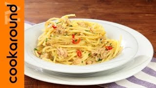 Spaghetti tonno e limone  Ricette primi semplici e veloci [upl. by Auberta]