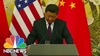 Chinese President Avoids American Reporters Question  NBC News [upl. by Jezrdna]