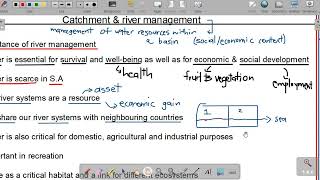 GEOGRAPHY GRADE 12  GEOMORPHOLOGY  CATCHMENT amp RIVER MANAGEMENT  IMPORTANCE IMPACT amp STRATEGIES [upl. by Ahsenrad364]