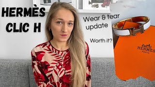 HERMÈS CLIC H BRACELET  1 year review and wear amp tear update  Worth it  Lesley Adina [upl. by Bradstreet]