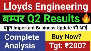 Lloyds engineering q2 results 2025  Lloyds Engineering result  lloyds engineering works ltd share [upl. by Nisa282]