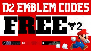 FREE DESTINY 2 EMBLEM CODES  Destiny 2 Witch Queen [upl. by Sterrett]