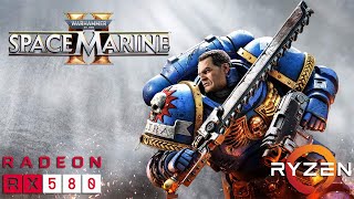 Warhammer 40K Space Marine 2  RX 580  FSR 3 Frame Generation OFFON  Patch 50 [upl. by Athalie]