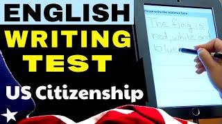 Writing Test Practice Sentences Using Official USCIS Vocabulary US Citizenship  Written Exam [upl. by Dombrowski]