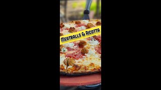 Homemade Meatballs on Pizza 🤯Three Thumbs Up [upl. by Treharne872]